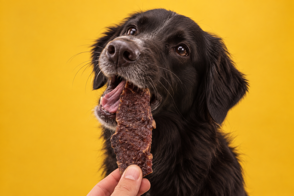 Perro recibiendo un premio Bonapet
