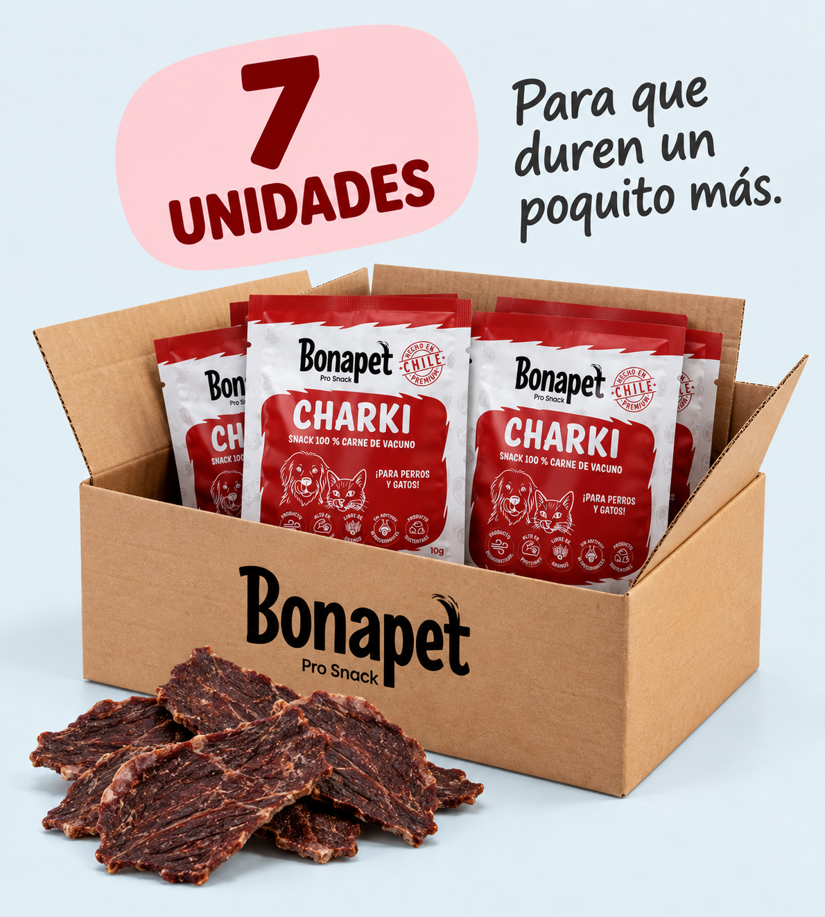 7 bolsas de 10 g